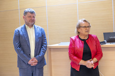 Od lewej: prof. P. Koszelnik, prof. R.E. Śliwa,