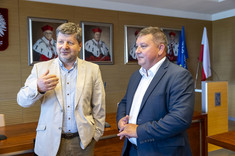 Od lewej prof. P. Koszelnik i M. Łuszczyński.