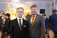 Od lewej: V. Morskij, prof. P. Koszelnik,