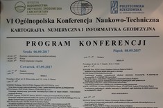 VI Ogólnopolska Konferencja Naukowo-Techniczna „Kartografia numeryczna i informatyka geodezyjna