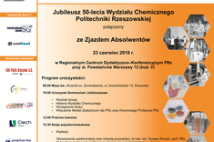 Jubileusz 50-lecia Wydziału Chemicznego Politechniki Rzeszowskiej