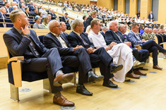 Od lewej: J. Wiśniewski, M. Darecki, prof. L. Trybus, o. A. Gałecki, prof. M. Orkisz, prof. A. Sobkowiak, A. Hamryszczak,