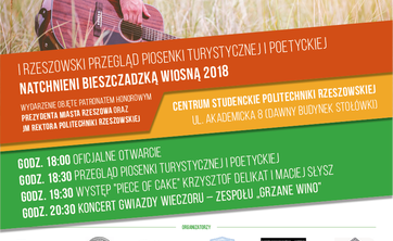Zapraszamy na przegląd piosenki turystycznej „Natchnieni Bieszczadzką Wiosną 2018”